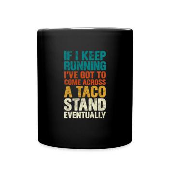 Run - Full Colour Mug - black - Front