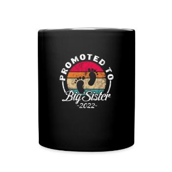 Grande sœur Frère frères et sœurs Cadeau - Mug uni - noir - Devant