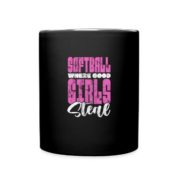 Softball - Mug uni - noir - Devant