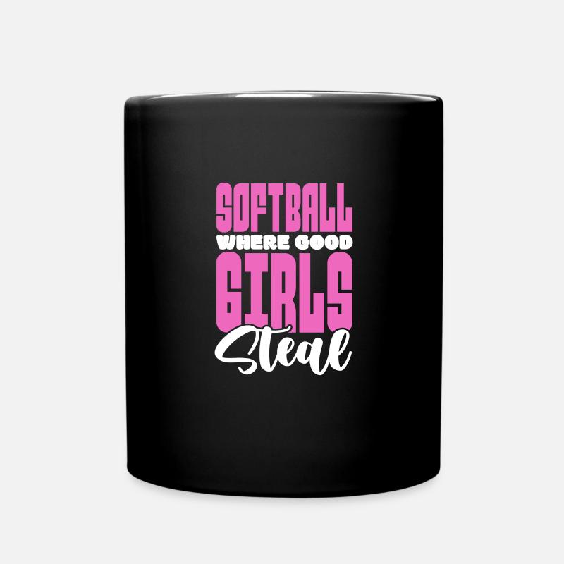 Softball Spieler Baseball Sport Pitcher Geschenk - Tasse einfarbig - Schwarz