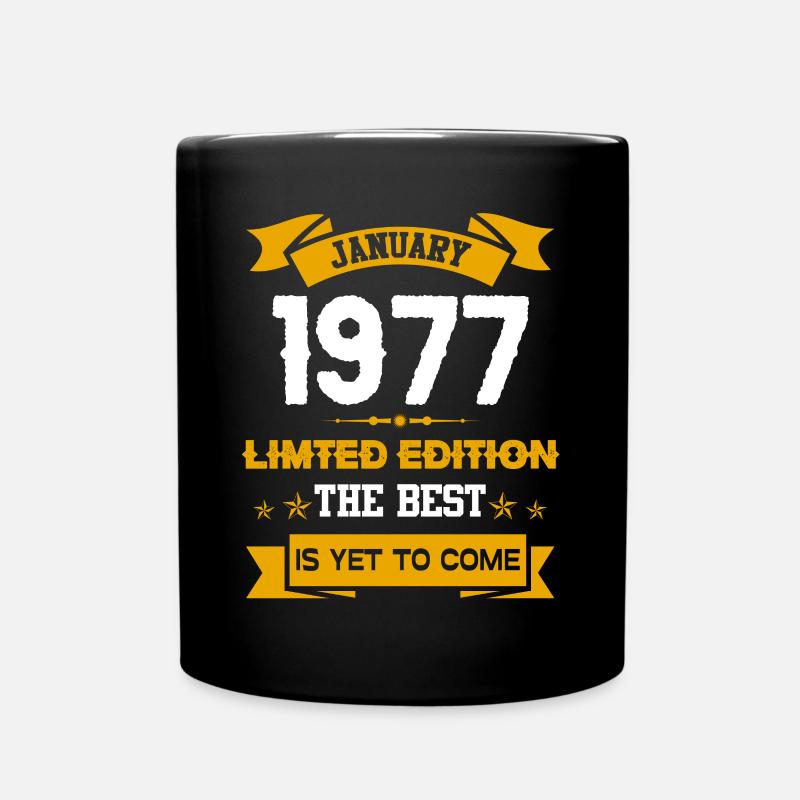 Janvier 1977 Cadeau d’anniversaire - Mug uni - noir