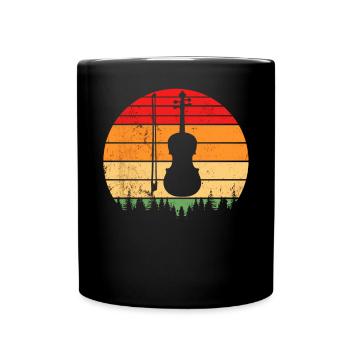 Violin Music Violin Player Musician - Full Colour Mug - black - Front