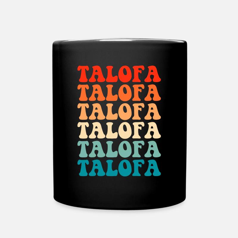 talofa,samoa - Tasse einfarbig - Schwarz