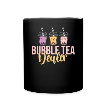 Bubble Tea Lover Gift - Full Colour Mug - black - Front