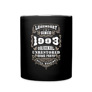 Legendary Since 1993 30th Birthday Shirt - Full Colour Mug - black - Front