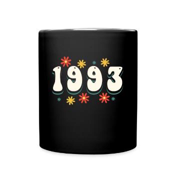 Vintage Retro 1993 30th Birthday Shirt Gift - Full Colour Mug - black - Front