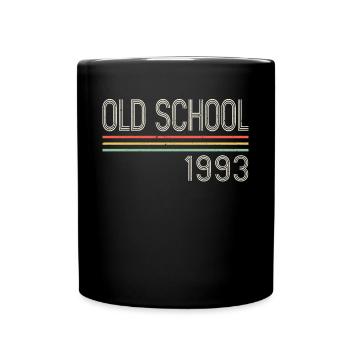 Vintage Retro 1993 30th Birthday Shirt Old School - Full Colour Mug - black - Front