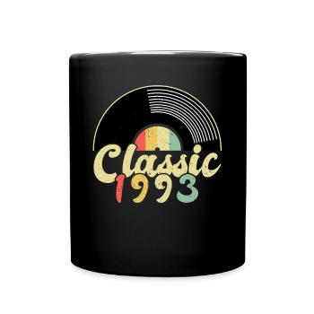 Disque vinyle vintage Vinyle 1993 30e anniversaire - Mug uni - noir - Devant