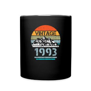 Vintage, 1993, 30e anniversaire, Chemise, Cadeau - Mug uni - noir - Devant