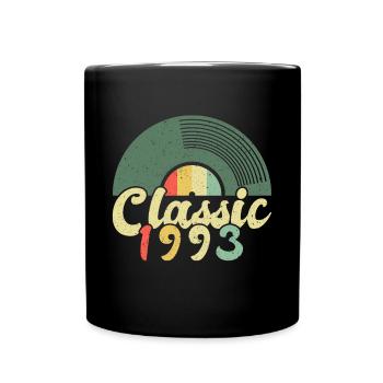Disque vinyle vintage Vinyle 1993 30e anniversaire - Mug uni - noir - Devant