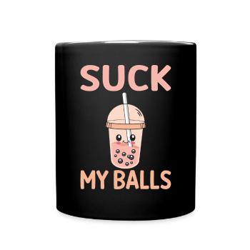 Bubble Tea Lover Gift - Full Colour Mug - black - Front