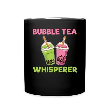 Bubble Tea Lover Gift - Full Colour Mug - black - Front