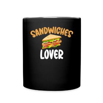 Cadeau d’amateur de sandwich - Mug uni - noir - Devant
