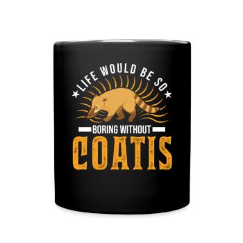Coati Gift Proboscis Coati - Full Colour Mug - black - Front