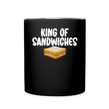 Sandwich Lover Gift - Full Colour Mug - black - Front