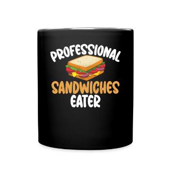 Sandwich Lover Gift - Full Colour Mug - black - Front