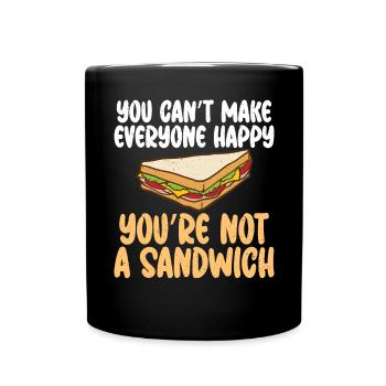 Sandwich Lover Gift - Full Colour Mug - black - Front