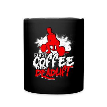 Deadlift Fitlochness Deadlift Gym - Mug uni - noir - Devant
