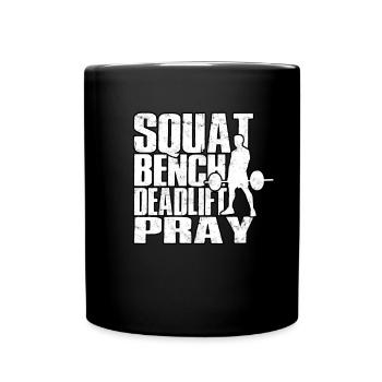 Deadlift Fitlochness Deadlift Gym - Mug uni - noir - Devant