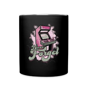 Retro Gamer Jeux vidéo Jeux d’arcade Jeu de flipper - Mug uni - noir - Devant