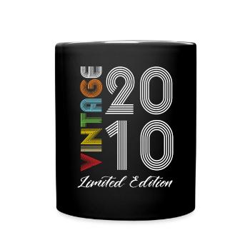 Vintage 2010 Vintage Geburtstag Retro Vintage - Tasse einfarbig - Schwarz - Vorne