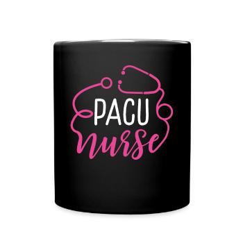 PACU Nurse Appreciation Heart Stethoscope - Tasse einfarbig - Schwarz - Vorne