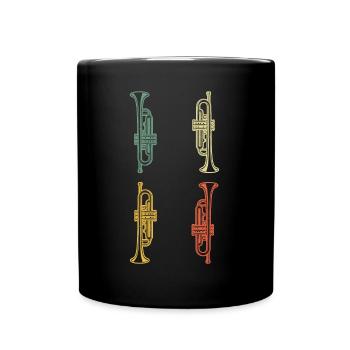 Trumpet Trumpet Player Trumpeter - Full Colour Mug - black - Front