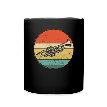 Trumpet Trumpet Player Trumpeter - Full Colour Mug - black - Front