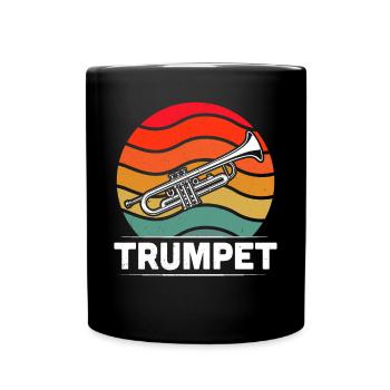 Trumpet Trumpet Player Trumpeter - Full Colour Mug - black - Front