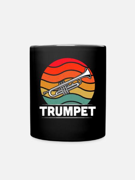 Trompete Trompetenspieler Trompeter - Tasse einfarbig - Schwarz