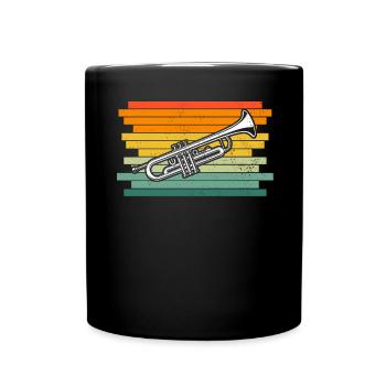 Trumpet Trumpet Player Trumpeter - Full Colour Mug - black - Front