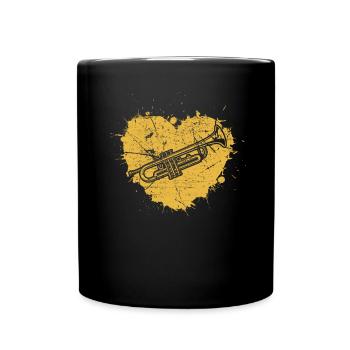 Trumpet Trumpet Player Trumpeter - Full Colour Mug - black - Front