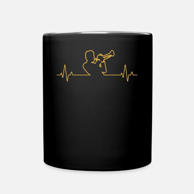 Trompete Trompetenspieler Trompeter - Tasse einfarbig - Schwarz