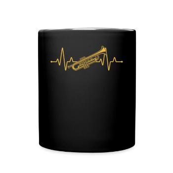 Trumpet Trumpet Player Trumpeter - Full Colour Mug - black - Front