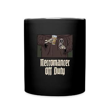 Untoter Nekromant außer Dienst Design für einen - Tasse einfarbig - Schwarz - Vorne