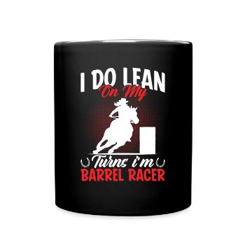 I lean on my twins - barrel - Full Colour Mug - black - Front