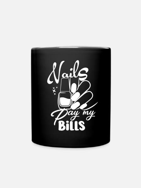 Nails Pay My Bills Manucure - Mug uni - noir
