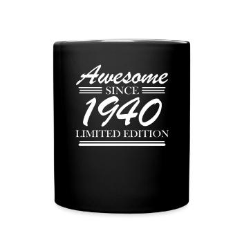 1940 - Born 1940 - Fantastic since 1940 - Full Colour Mug - black - Front