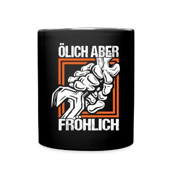 KFZ Mechaniker Auto Tuning, Racing Car, Techniker - Tasse einfarbig - Schwarz - Vorne