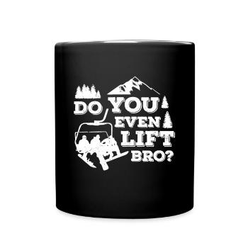 Drôle de ski Soulevez-vous même Bro Ski Giftdo you e - Mug uni - noir - Devant
