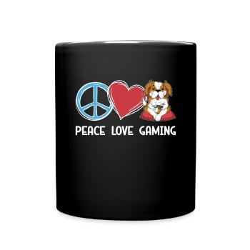 Gaming Dog - Full Colour Mug - black - Front