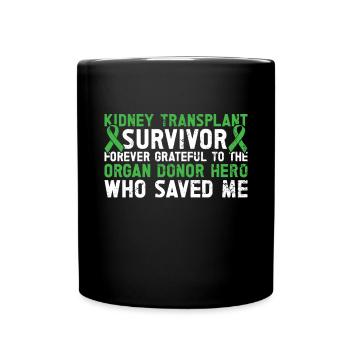 Kidney donor - Full Colour Mug - black - Front