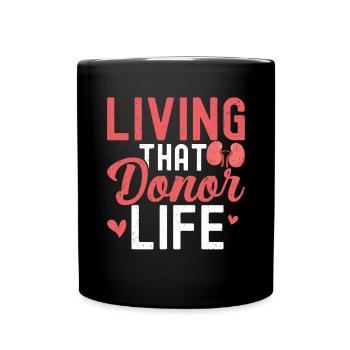Kidney donor - Full Colour Mug - black - Front