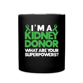 Kidney donor - Full Colour Mug - black - Front