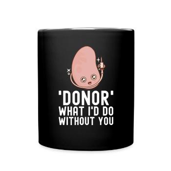 Kidney donor - Full Colour Mug - black - Front