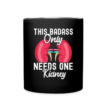 Kidney donor - Full Colour Mug - black - Front