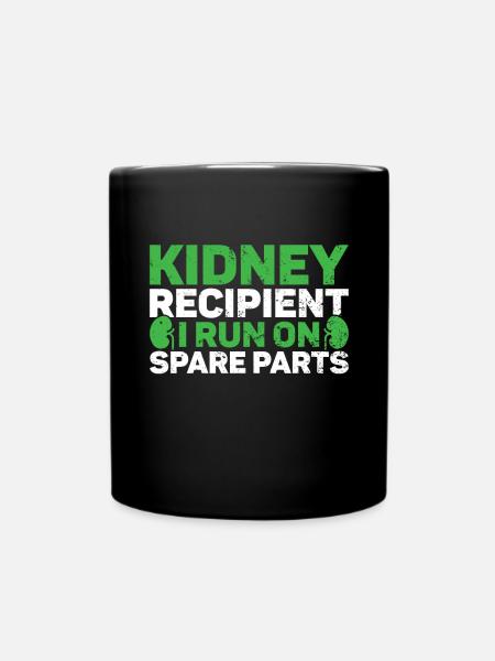 Nierenspender - Tasse einfarbig - Schwarz