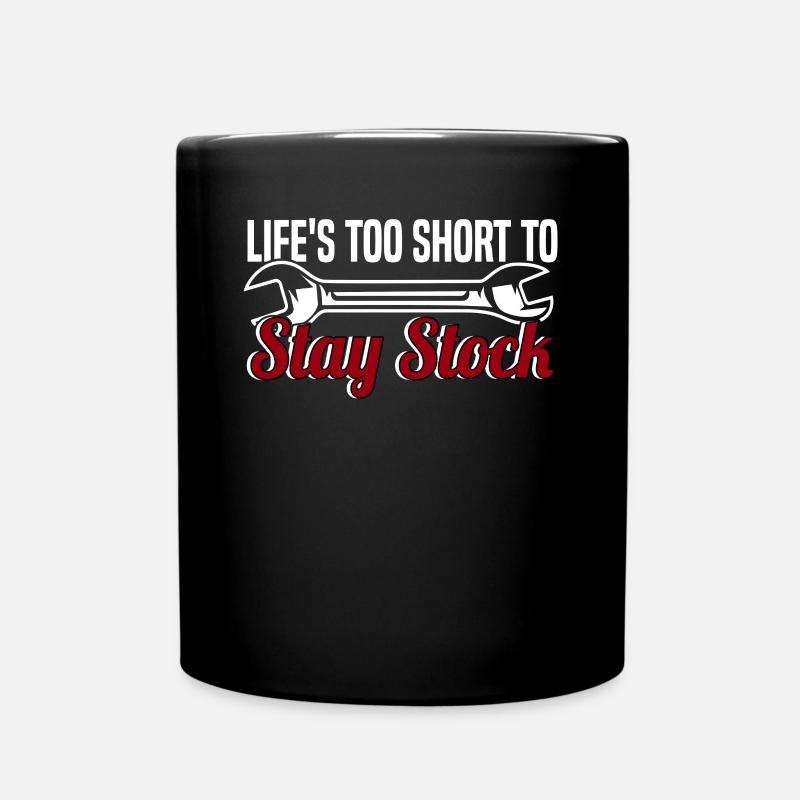 Muscel Car V8 Turbocharger Tuning Rennwagen - Tasse einfarbig - Schwarz