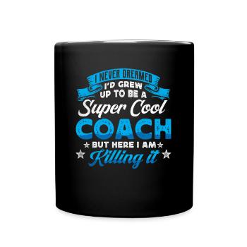 Super cool archer trainer - Full Colour Mug - black - Front