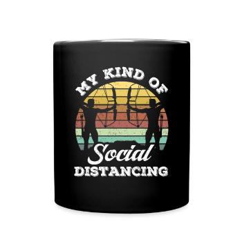 Mon type de distanciation sociale - Mug uni - noir - Devant